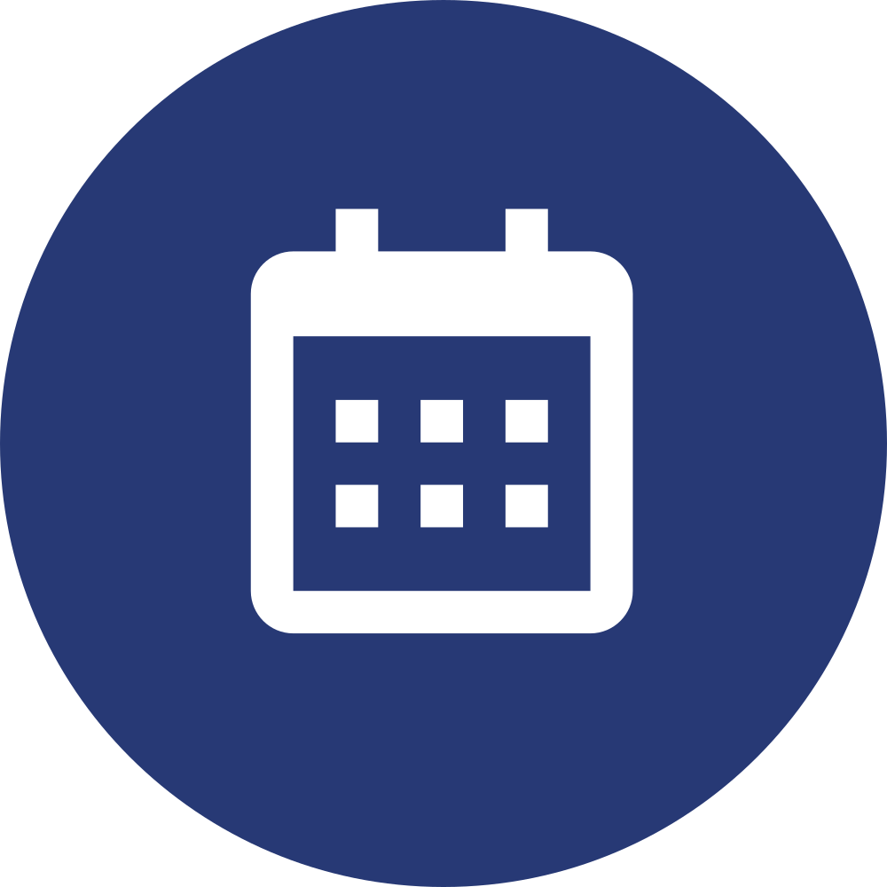 Icône d'un calendrier